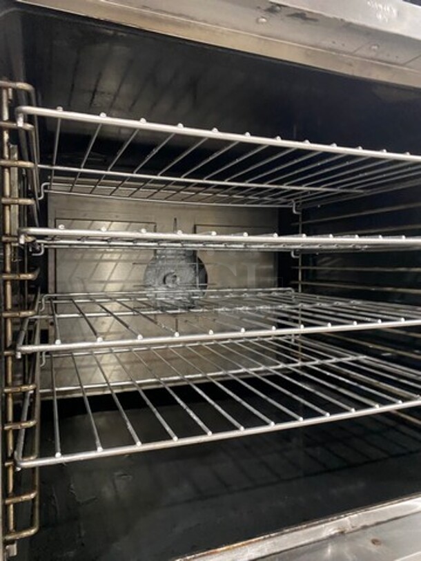 Garland Commercial Gas Powered Double Deck Convection Oven! With View Through Doors! Metal Oven Racks! All Stainless Steel! On Casters! 2x Your Bid Makes One Unit! - Image 6 of 8
