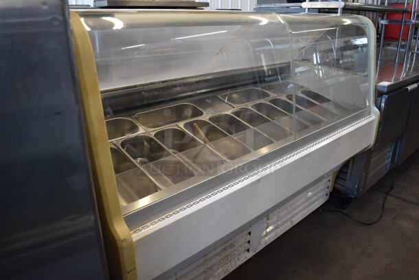 Igloo Metal Commercial Floor Style Gelato Case Merchandiser. 115 Volts, 1 Phase. 67x31x51. Tested and Working!