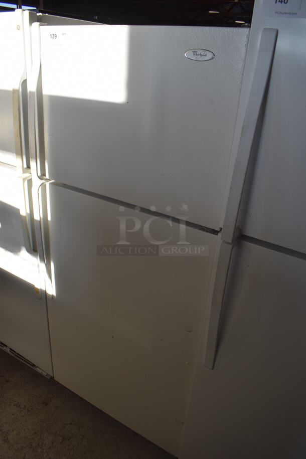Whirlpool W4TXNWFWQ01 Metal Cooler Freezer Combo Unit. 115 Volts, 1 Phase. 28x28x64. Tested and Powers On But Does Not Get Cold - Image 1 of 7