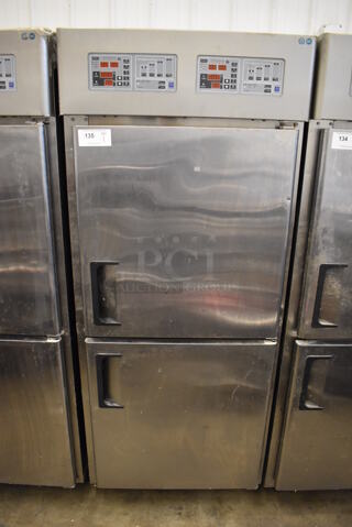Paris Croissant SD-1 Stainless Steel Commercial 2 Half Size Door Reach In Dough Conditioner. 220 Volts. 31x45x76