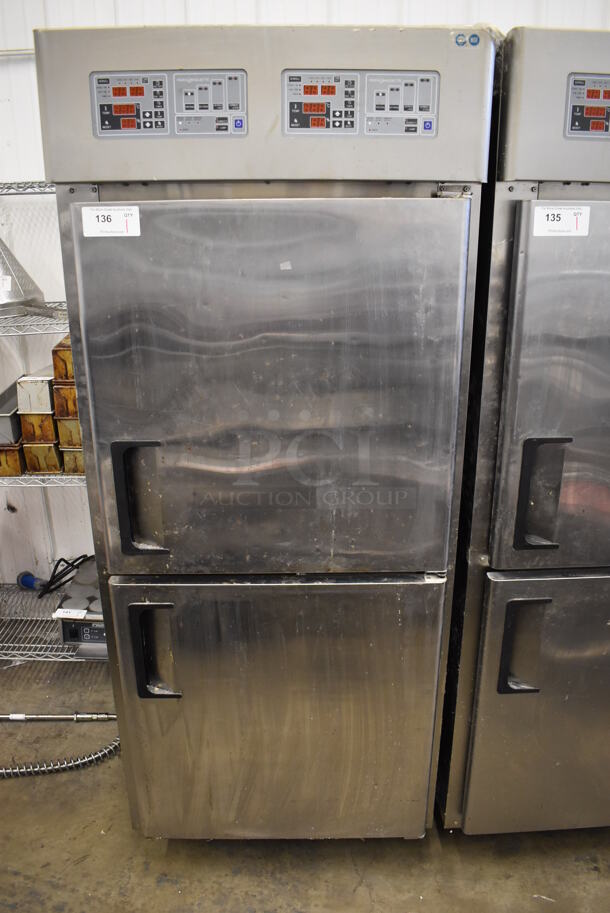 Paris Croissant SD-1 Stainless Steel Commercial 2 Half Size Door Reach In Dough Conditioner. 220 Volts. 31x45x76