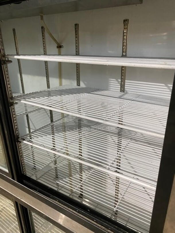 NICE! Cool Tech Commercial 4 Door Reach In Cooler Merchandiser! With View Through Doors! With Poly Coated Racks! NO COMPRESSOR, REMOTE COMPRESSOR! Model: CUST60SG SN: L62620 120V 60HZ 1 Phase - Image 5 of 10