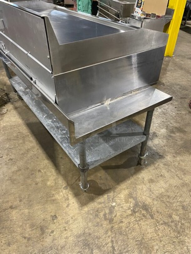 MagiKitch'n Commercial Countertop Electric Powered Flat Top Griddle! With Back And Side Splashes! On Equipment Stand! With Storage Space Underneath! All Stainless Steel! On Casters! - Image 4 of 9