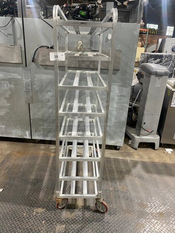 Metal Commercial Pan Transport Rack on Commercial Casters! - Image 1 of 7