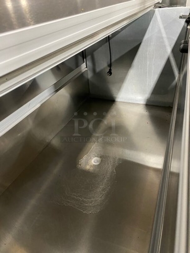 COOL! Beverage Air Dual Access Milk Cooler! Stainless Steel And White Coated Steel! On Casters! Model: ST58NW SN: 10306557 115V 60HZ 1 Phase - Image 5 of 8