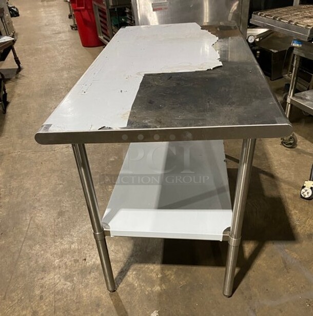 Like New! Sauber 60" Stainless Steel Commercial Worktable! - Image 3 of 7