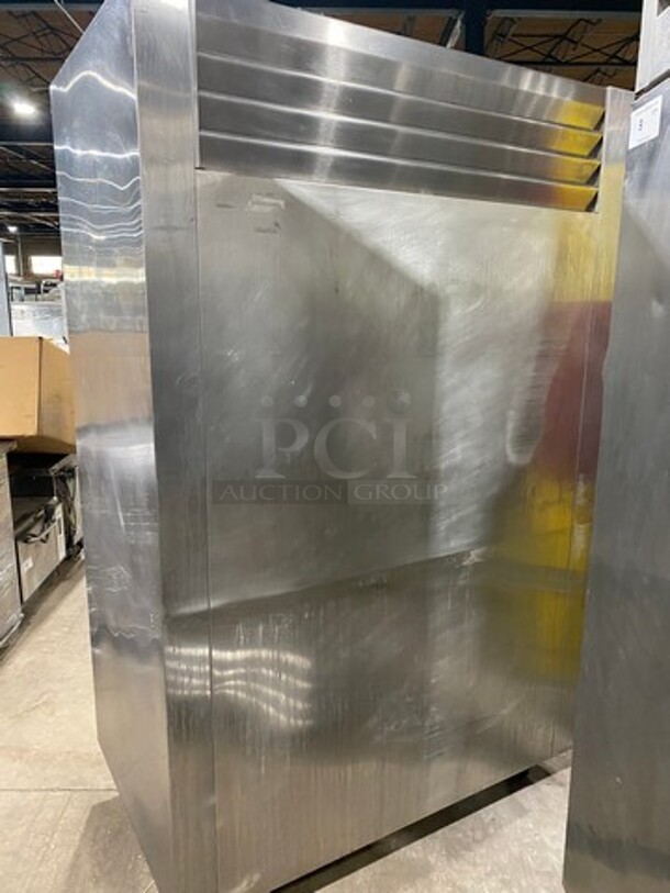 COOL! Traulsen Commercial Split Doors Reach In Refrigerator! With Racks! All Stainless Steel! On Casters! Model: AHT232NUTHHS SN: T079150C01 115V 60HZ 1 Phase - Image 3 of 9