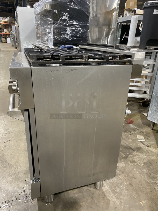 2020 ZLINE Gas Powered 6 Burner Stove! With Oven Underneath! Stainless Steel! On Legs! Model RGS-36 Serial 20111790069!120V/60Hz/ - Image 3 of 11