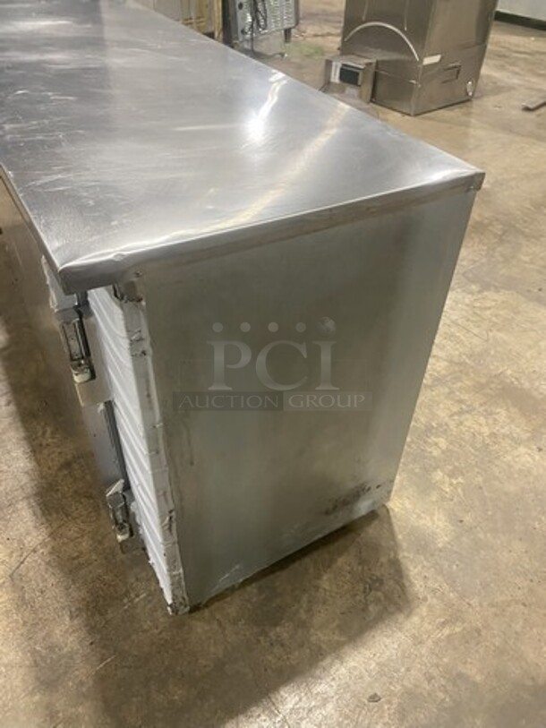 Leader All Stainless Steel 2 Door Refrigerated Lowboy/Worktop Cooler! Model LB60S/C Serial Ab03C0703A! 115V 1 Phase!  - Image 2 of 8