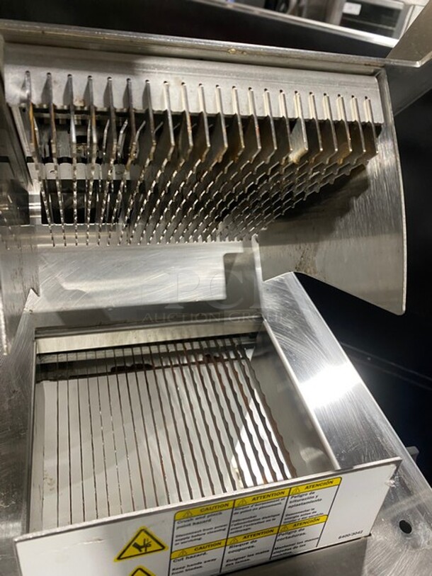 Oliver Commercial Countertop Mini Chip Slicer! Working When Removed! Model 738 SN:188984 115V 60HZ 1 Phase - Image 5 of 8