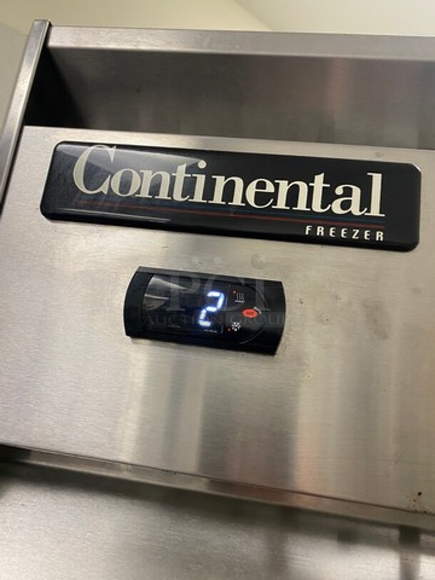 Continental Commercial 2 Door Reach In Freezer! With Poly Coated Racks! All Stainless Steel! On Casters! WORKING WHEN REMOVED! Model: 2FS SN: 15844126 115V 60HZ 1 Phase - Image 5 of 8