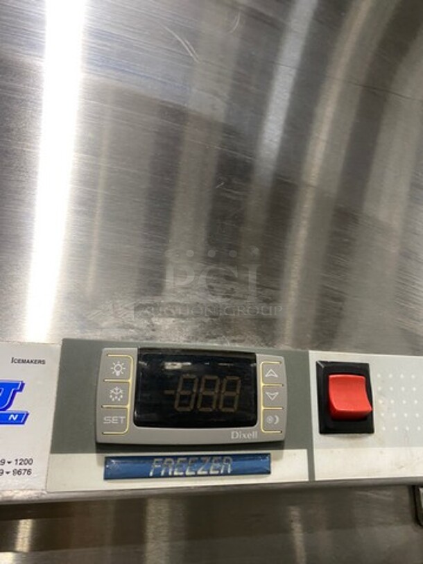 Norlake Commercial 2 Door Reach In Freezer! With Poly Coated Racks! All Stainless Steel! On Casters! Model: NF482SMS SN: 03100757 115V 60HZ 1 Phase - Image 9 of 10