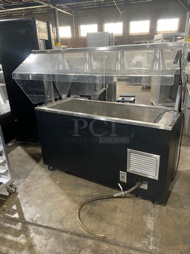Vollrath Commercial Refrigerated Food Serving Station Counter/ Cold Pan! With Sneeze Guard! With Lowering Prep Line! Stainless Steel Body! On Casters! Model: R3871660 SN: B31500809205001 120V 60HZ 1 Phase - Image 2 of 10