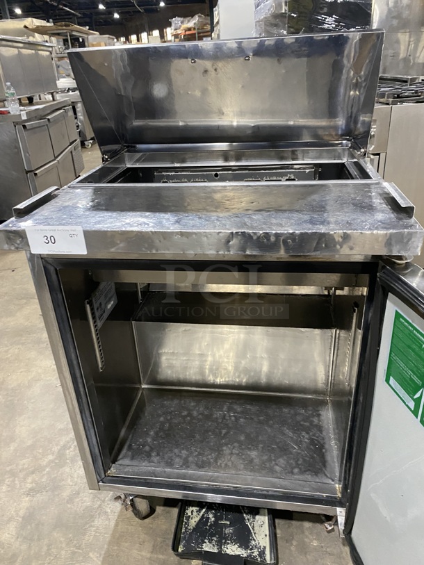 TURBOAIR Stainless Steel Commercial Sandwich Salad/Prep Table! On Casters! Model MST-28 115V/60Hz - Image 5 of 9