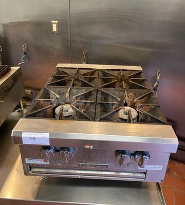 Southbend Commercial Countertop Natural Gas Powered 4 Burner Range! All Stainless Steel! On Small Legs! WORKING WHEN REMOVED! Model: HD024 SN: 18F90287