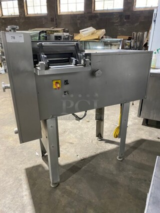 Holac Commercial Automatic Dicing/Slicing Machine! All Stainless Steel! 220V! On Legs! Model: HO 84 E SN: 355.05.07!