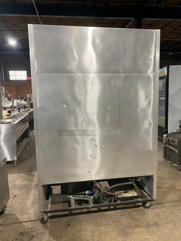 True Commercial 2 Door Reach In Refrigerator! All Stainless Steel! With Poly Coated Racks! On Casters! 115V 1 Phase! Model: T-49 SN: 1-3852808! Working When Removed! - Image 4 of 8