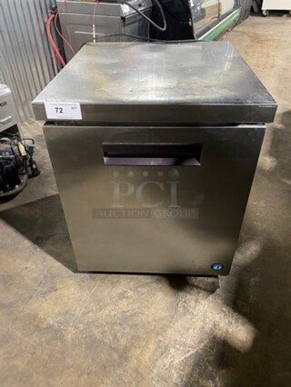 Hoshizaki Commercial Single Door Lowboy/Worktop Cooler! All Stainless Steel! Model: CRMR27LP SN: G50530A 115V 60HZ 1 Phase