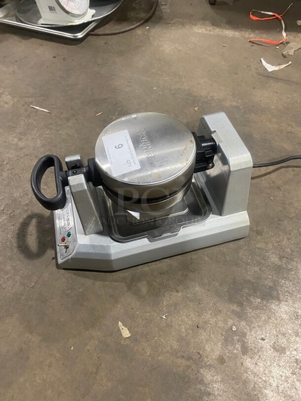 Waring Commercial Belgian Waffle Maker! Stainless Steel! 120V! Model WW180! Working When Removed! - Image 2 of 8