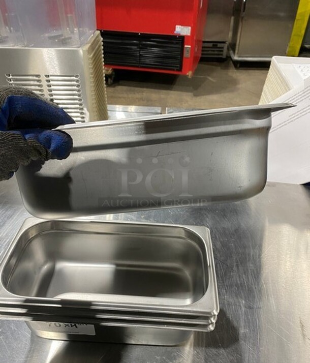 Winco Stainless Steel Food Steam Pans! 4X Your Bid! MODEL SPJL304 - Image 8 of 8