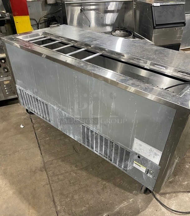 Everest Stainless Steel Sandwich/salad Prep Table! On Casters! MODEL EPBNR3 SN: BPBNR316070026 115V 1PH - Image 3 of 9