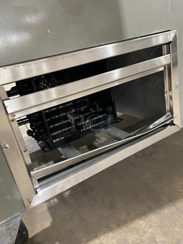 2013 Cool Tech Commercial Refrigerated Sandwich Prep Table! With 2 Door Storage Space Underneath! All Stainless Steel! On Casters! Model: CMPH48BM SN: 115734 120V - Image 8 of 8