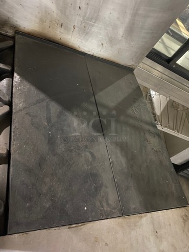 Sweet! Garland Heavy Duty Natural Gas Powered 2 Burner & 24 Inch French Top Combo! With Full Size Oven Underneath! On Legs!  - Image 7 of 9