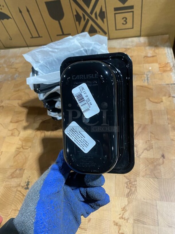 NEW IN BOX! Carlisle Black Poly Food Pans!  - Image 8 of 10
