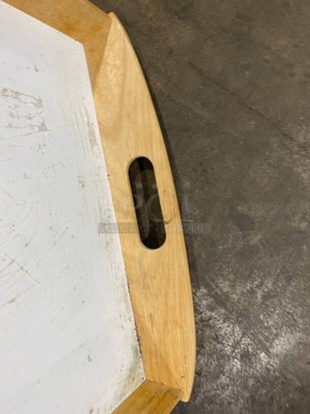 BIG LOAD! Wooden Ottoman Trays/ Serving Trays! With Handles! 30x Your Bid! - Image 6 of 7