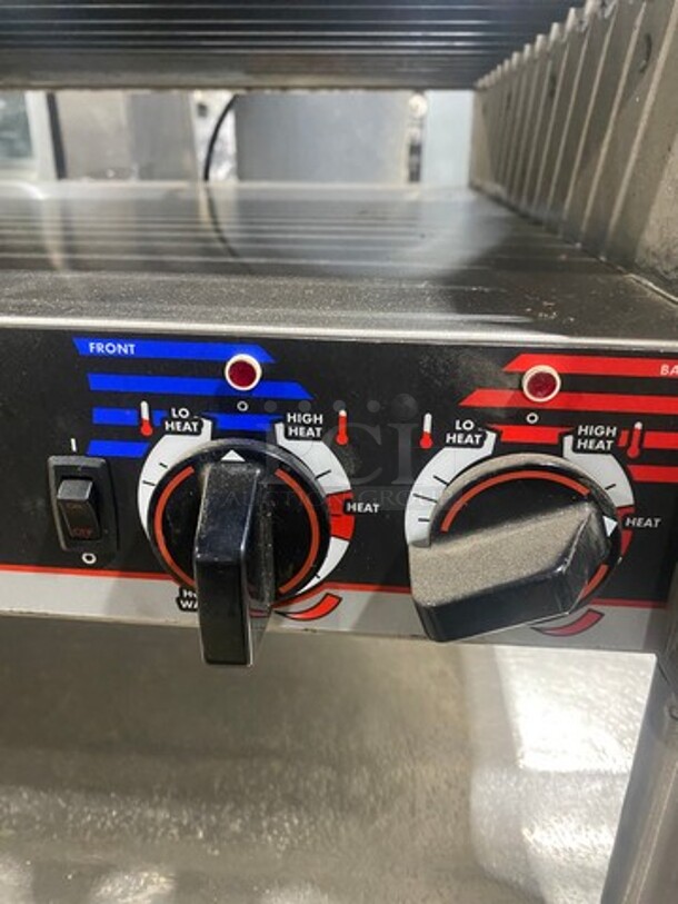 APW Wyott Commercial Countertop Hot Dog Roller Grill! All Stainless Steel! On Legs! Model: HRS755T SN: 022441105049 208/240V 60HZ 1 Phase - Image 7 of 11