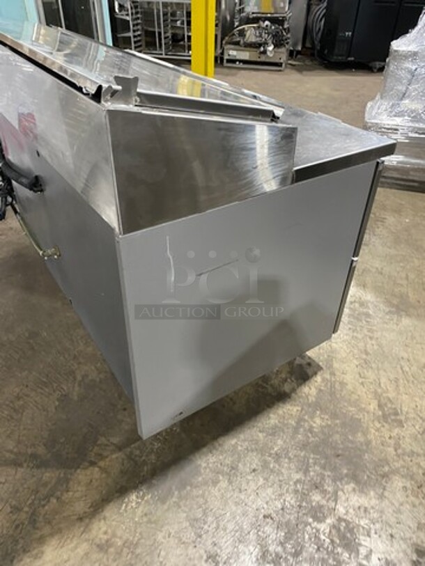 Randell Commercial Refrigerated Pizza Prep Table! With Single Door Storage Space! With 2 Drawers Underneath! All Stainless Steel! On Casters! Model: 8268N 115V 60HZ 1 Phase - Image 4 of 9