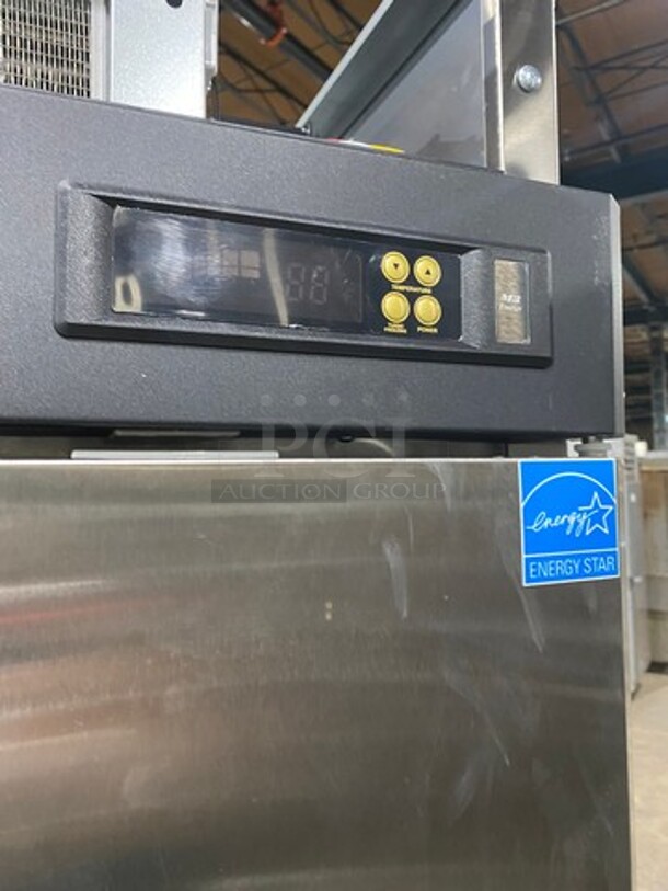 Turbo Air Commercial Single Door Reach In Freezer! All Stainless Steel! On Casters! Model: M3F241N 115V 60HZ 1 Phase - Image 7 of 8