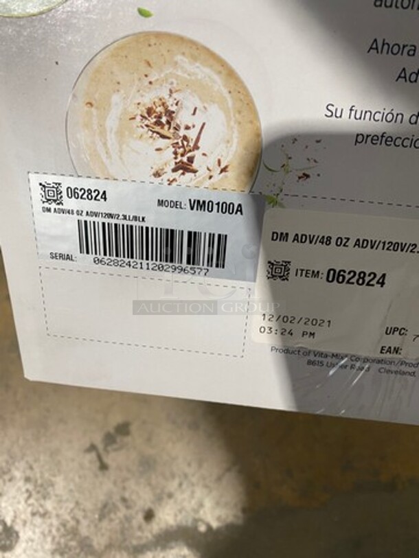 BRAND NEW! IN THE BOX! LATE MODEL! 2021 Vitamix Commercial Countertop Premium Blender! Model: VM0100A 120V - Image 5 of 5