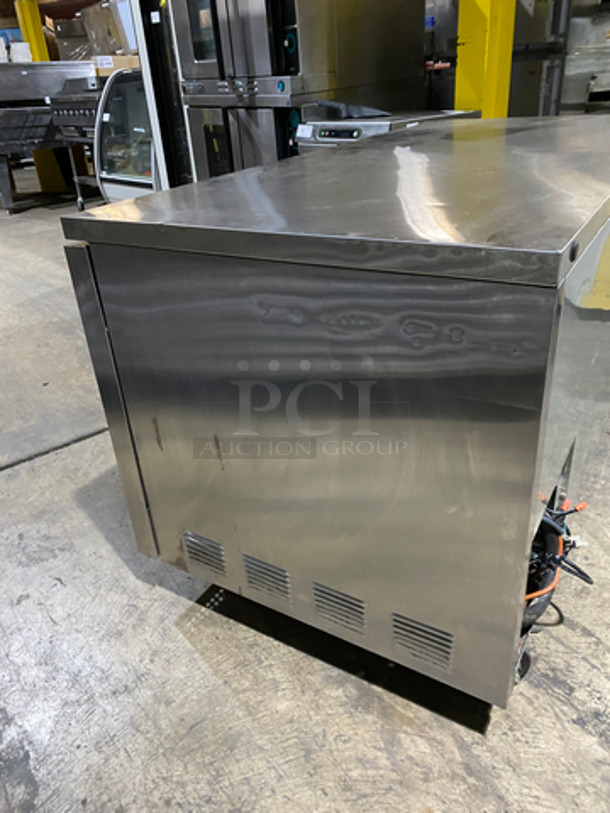 COOL! True 2 Drawer And One Door Lowboy/ Worktop Cooler! All Stainless Steel! On Casters! Model: TUC-67D-2 SN: 12159581 115V 60HZ 1 Phase - Image 2 of 10