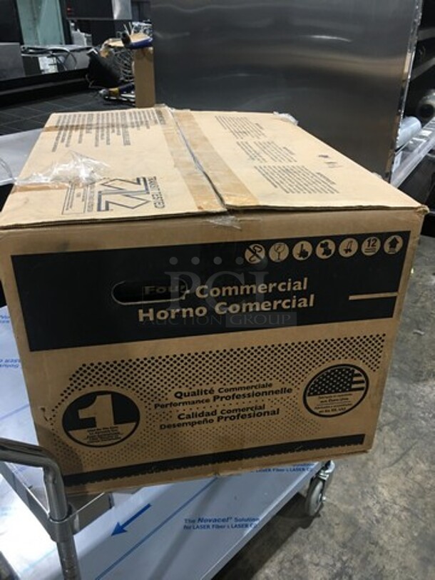 WOW! NEW! IN THE BOX! LATE MODEL! 2021 Amana Commercial Countertop Microwave Oven! All Stainless Steel! Model: RCS10TS SN: 2108145235 120V - Image 2 of 9
