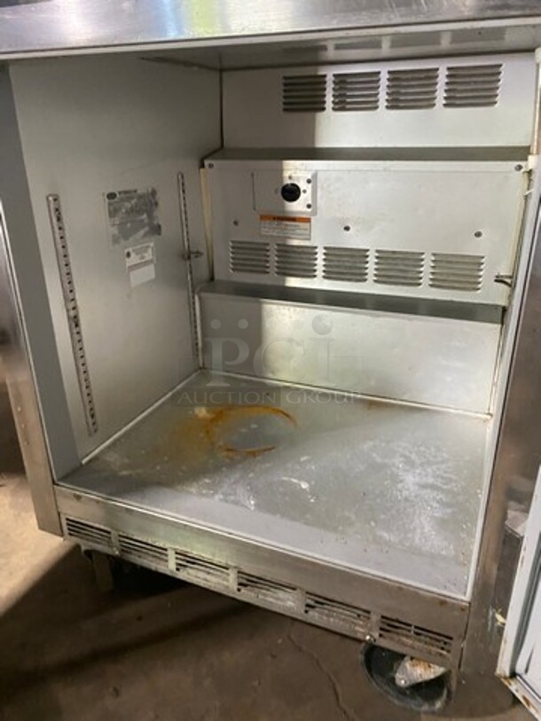 Beverage Air Commercial Single Door Lowboy/ Worktop Cooler! Stainless Steel! On Casters! Model: UCR27A - Image 5 of 7