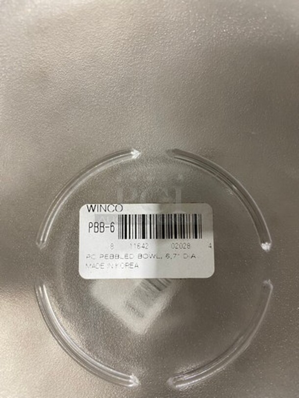 Winco Clear 6" Pebbled Bowls! 6x Your Bid! - Image 6 of 6