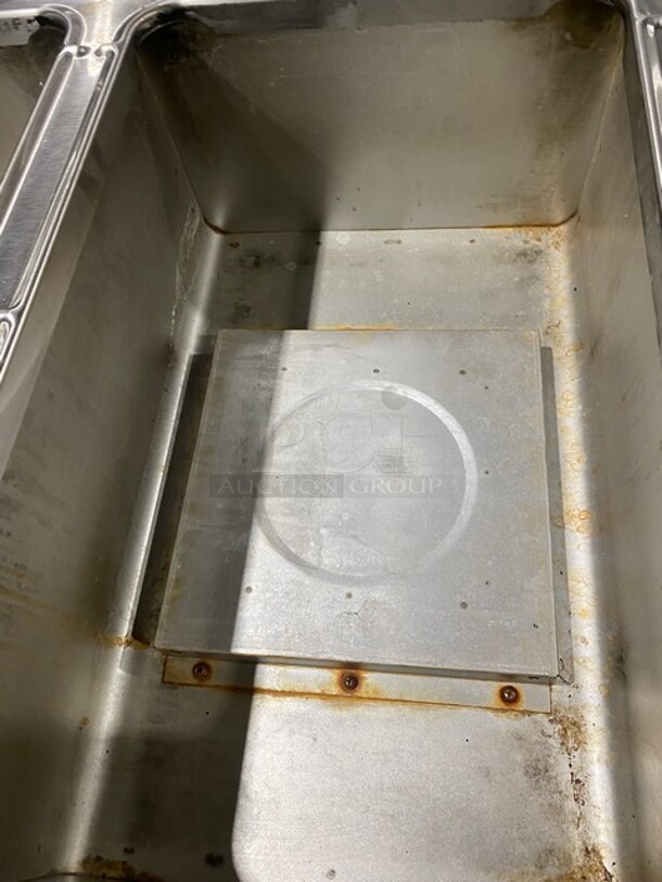 USR Cookline Stainless Steel Commercial Gas Powered 3 Bay Steam Table With Shelf Under! MODEL GST3 SN:200765034  - Image 6 of 11