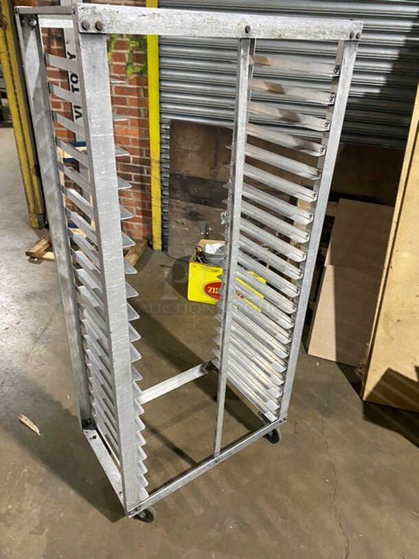Metal Commercial Pan Transport Rack on Commercial Casters! - Image 3 of 5