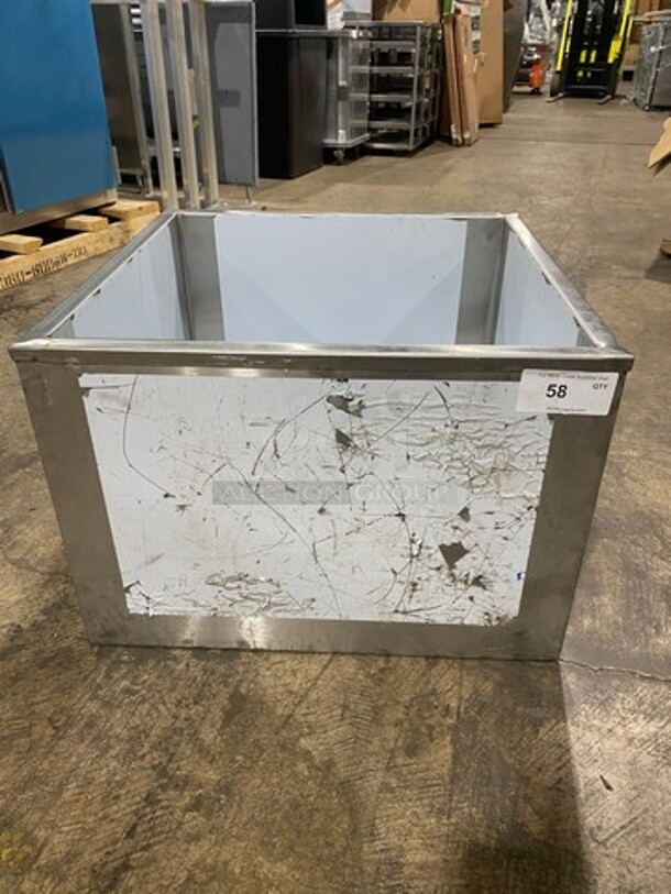 NEW! Commercial Drop In Ice Bin! Solid Stainless Steel! - Image 1 of 6