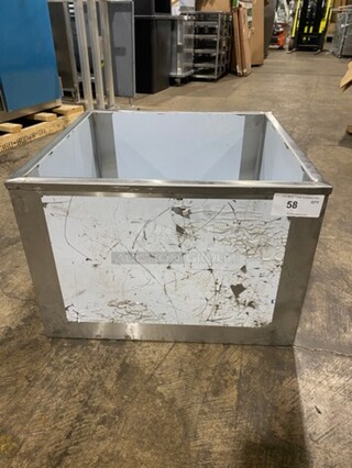 NEW! Commercial Drop In Ice Bin! Solid Stainless Steel!