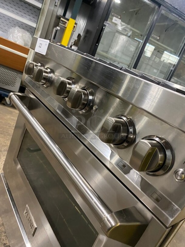 2020 Zline Commercial Gas Powered 4 Burner Stove! With Oven Underneath! Stainless Steel! On Legs! MODEL RG30 SN:V20071176060 - Image 7 of 10