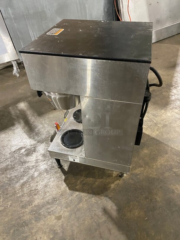 Bunn Commercial Countertop Dual Coffee Brewing Machine! All Stainless Steel! On Small Legs! Model: DUALGPRDBC SN: DUAL200004!  120/208/240V 1 Phase! - Image 4 of 8