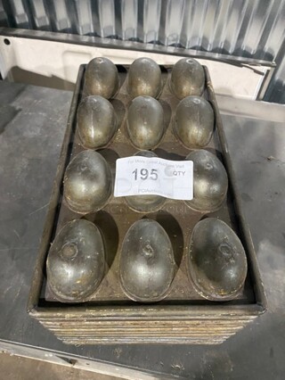 All One Money! Stainless Steel Mini Egg Shape Cake Pans!