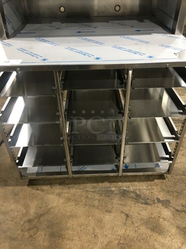 GREAT! NEW! Delfield Commercial Worktable! Stainless Steel! On Small Casters! With Built In Tray Rack Underneath!  Model: WORKTABLE SN: 1610150002301 - Image 6 of 10