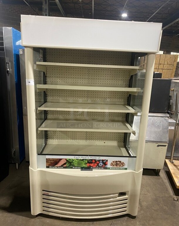 AHT Commercial Refrigerated Open Grab-N-Go Display Case! With View Through Sides, And With Front Cover!   Model: ACXLULLED SN: 30456200000686 208/230V 1PH - Item #1114329