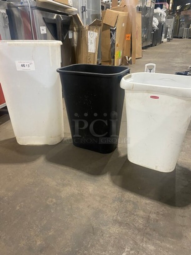 Various Size And Color Trash Bins! 3x Your Bid!