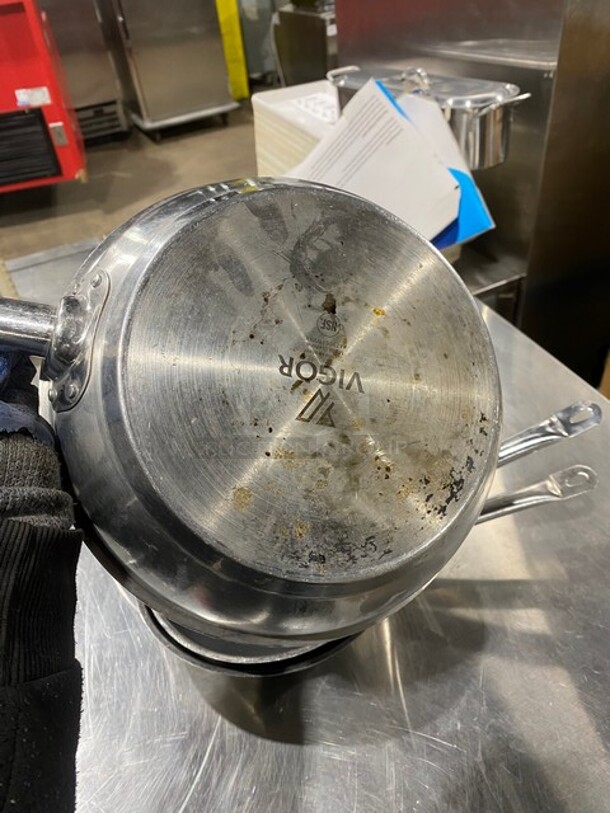 Vigor Stainless Steel Frying Pans! 3x Your Bid! - Image 4 of 7