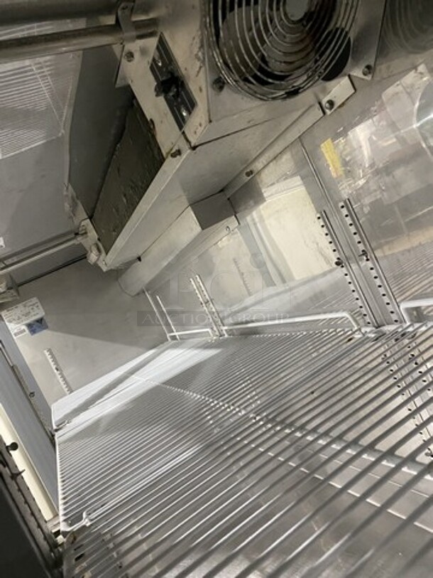 Perlick 84 Inch Refrigerated Bar Back Cooler! With 3 Solid Doors! Model BS3DS Serial 511451! 115V 1 Phase! On Legs!  - Image 6 of 9