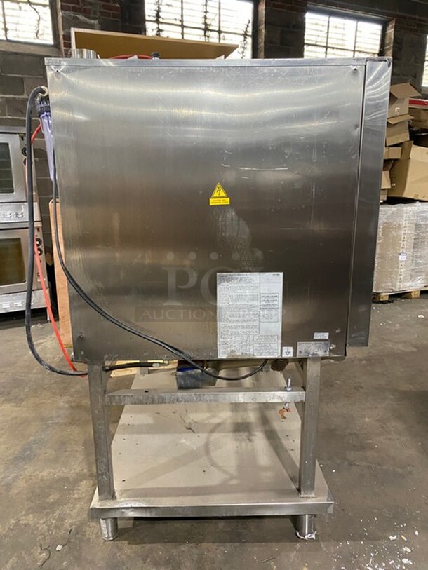 WOW! Electrolux Air-O-Steam Natural Gas Touch Line Combi Convection Oven! With View Through Door! Metal Oven Racks! With Open Underneath Storage Space! All Stainless Steel! On Legs! Model: AOS102GTP1 SN: 20404001 - Image 3 of 10